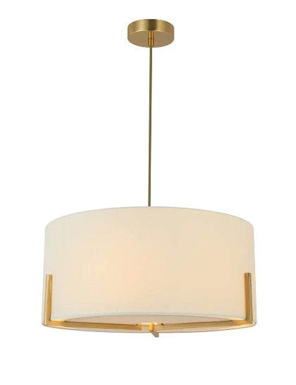 Cali 3Lt Hanging Shade Light- Gold/ Antique Brass