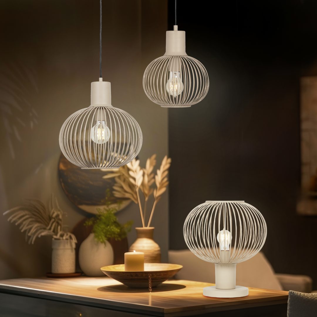Gila Table Lamps - Sand/Black