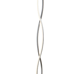 Platt LED Wave Floor Lamp - Chrome & Opal Integrated LED