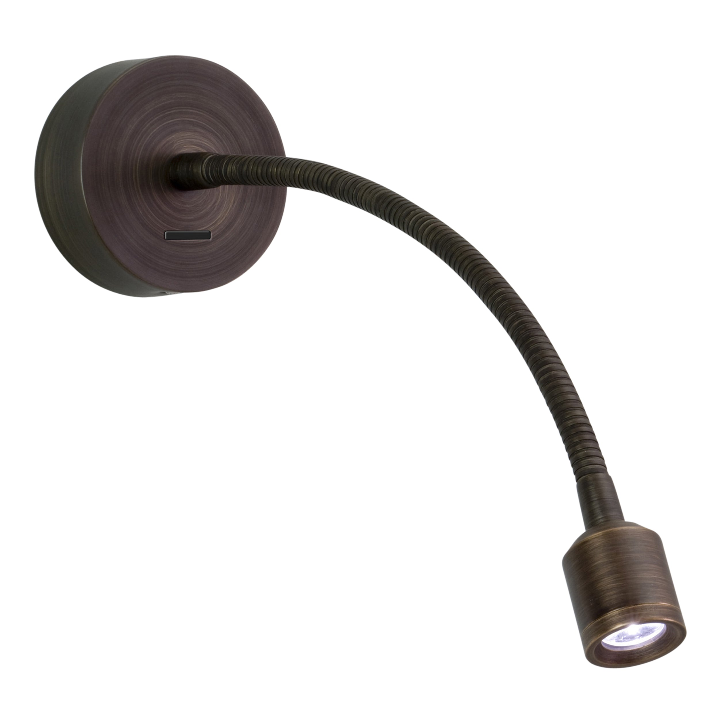 Fosso Switched LED Reading Light - Nickel/Bronze