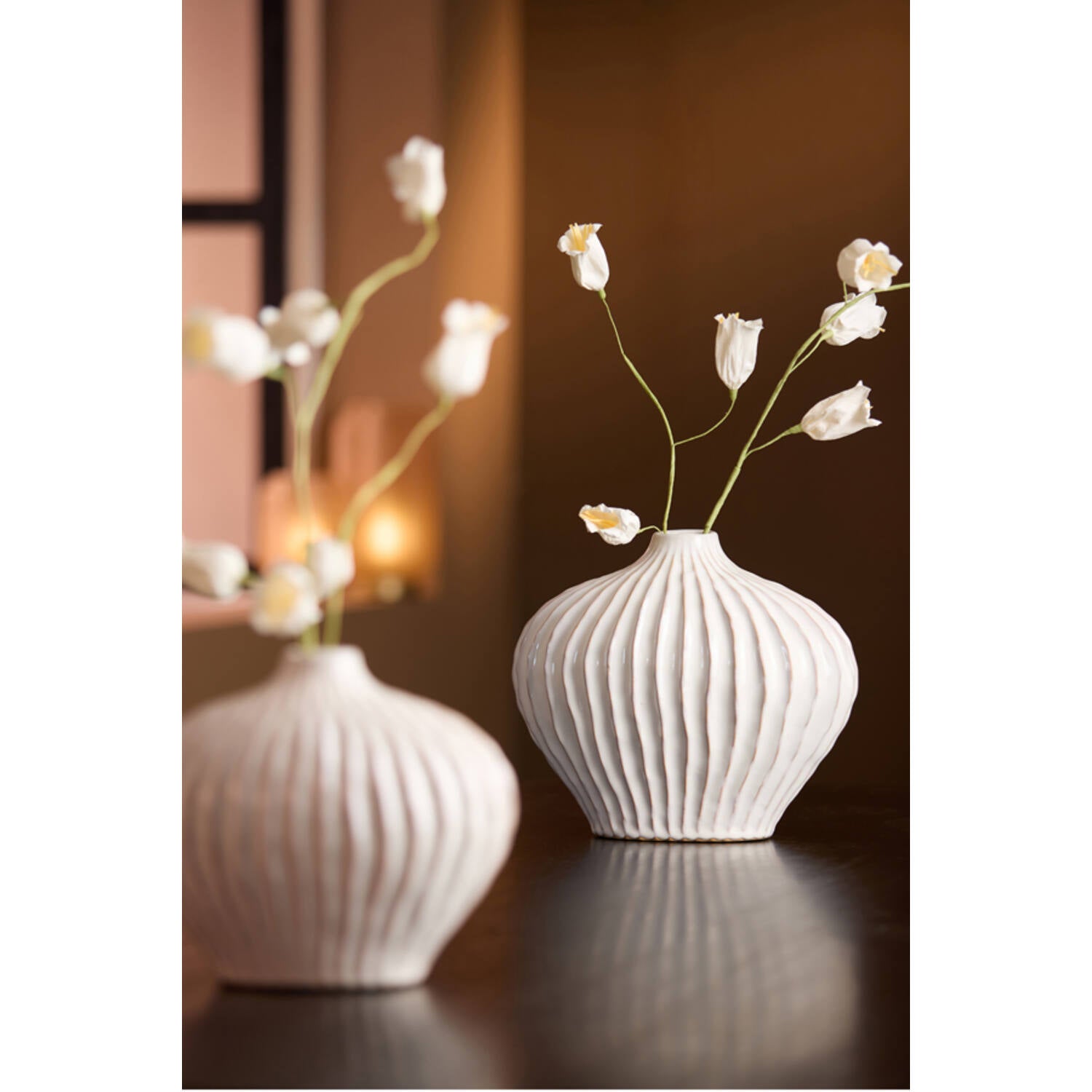 Vase Deco Lorito Ceramics Cream - Christmas Gift