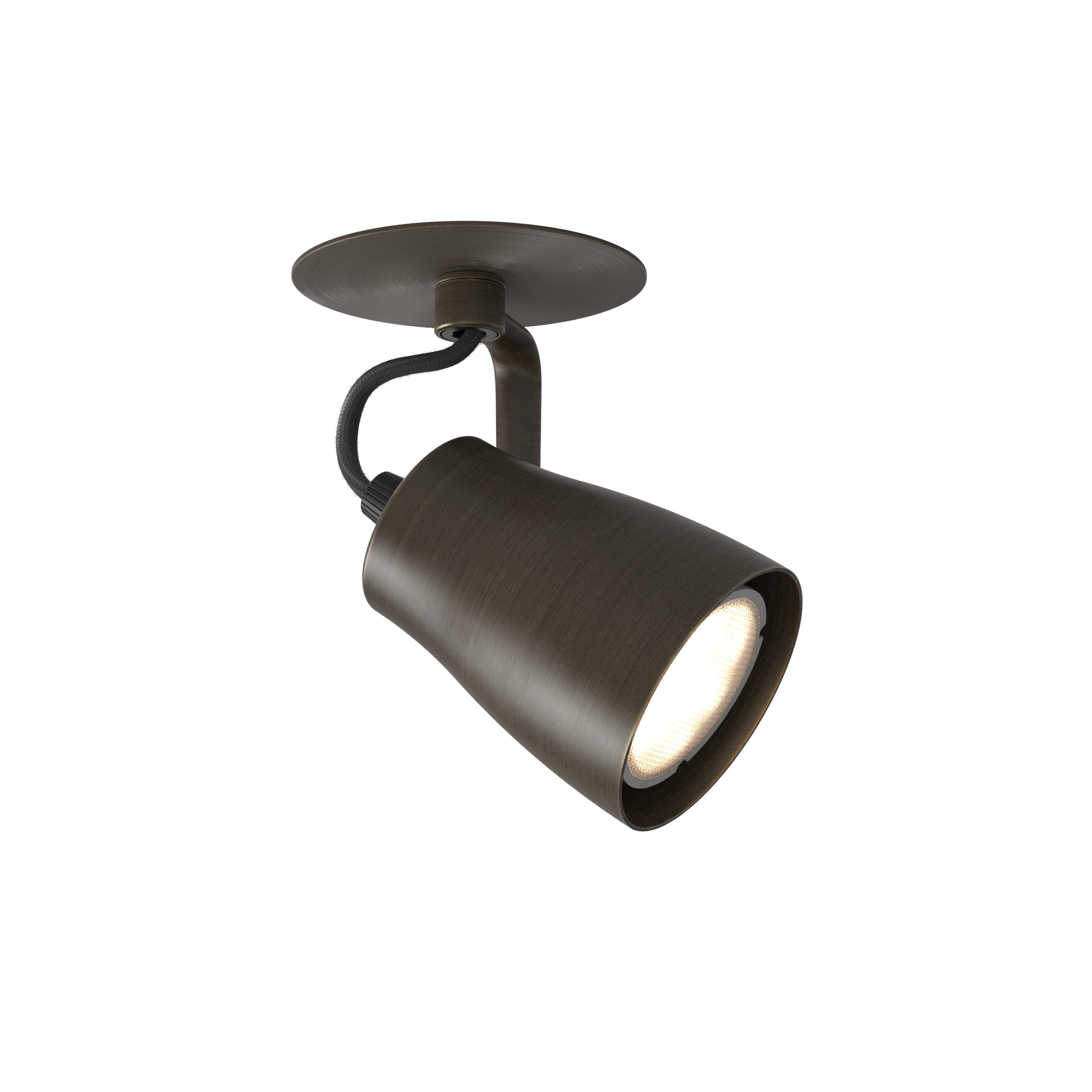 Juno Recessed Indoor Spotlight in Bronze/Matt Brushed Brass GU10 IP20