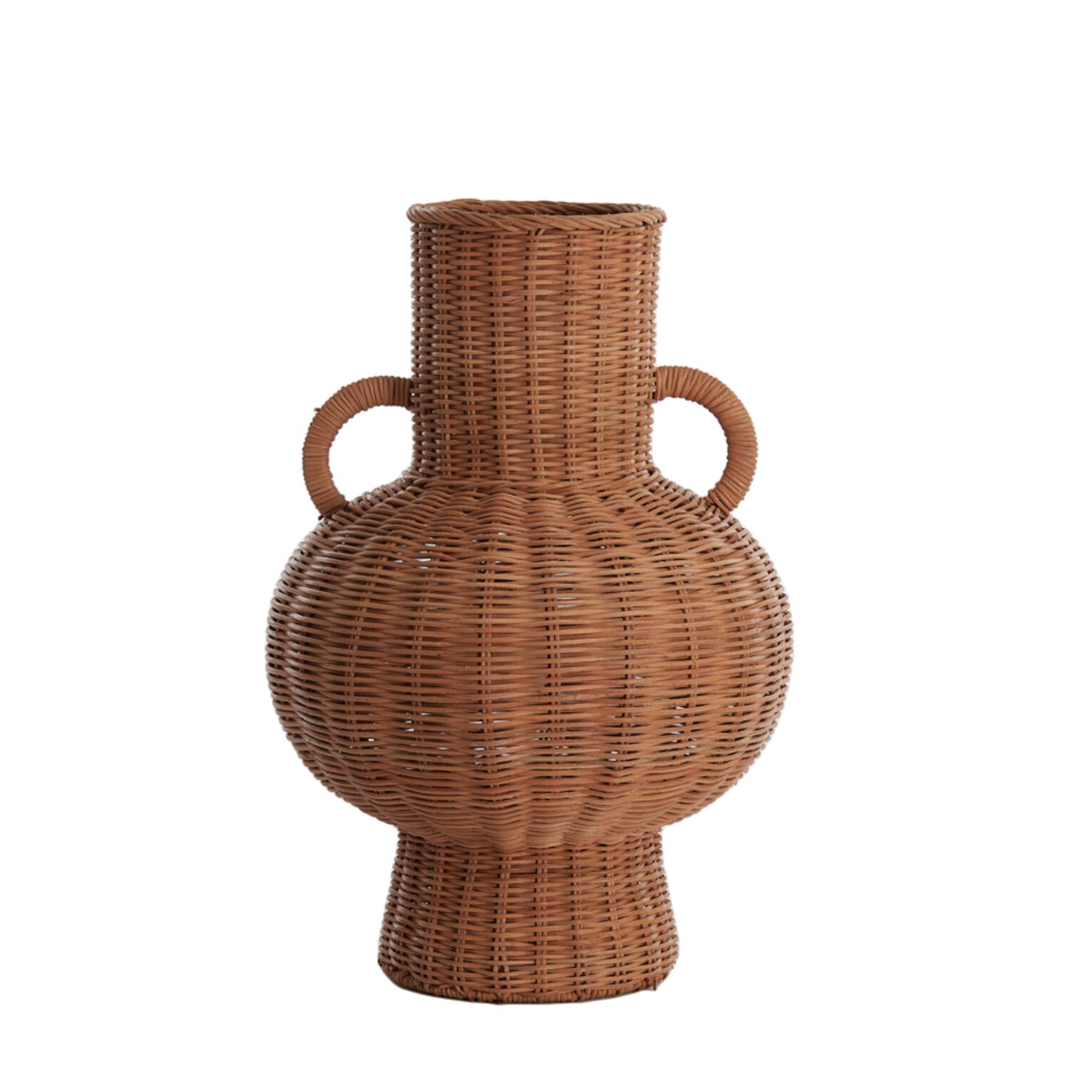 Neivo Vase - Rattan Brown
