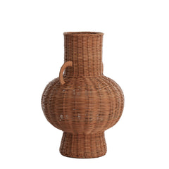 Neivo Vase - Rattan Brown