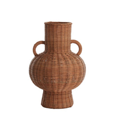 Neivo Vase - Rattan Brown