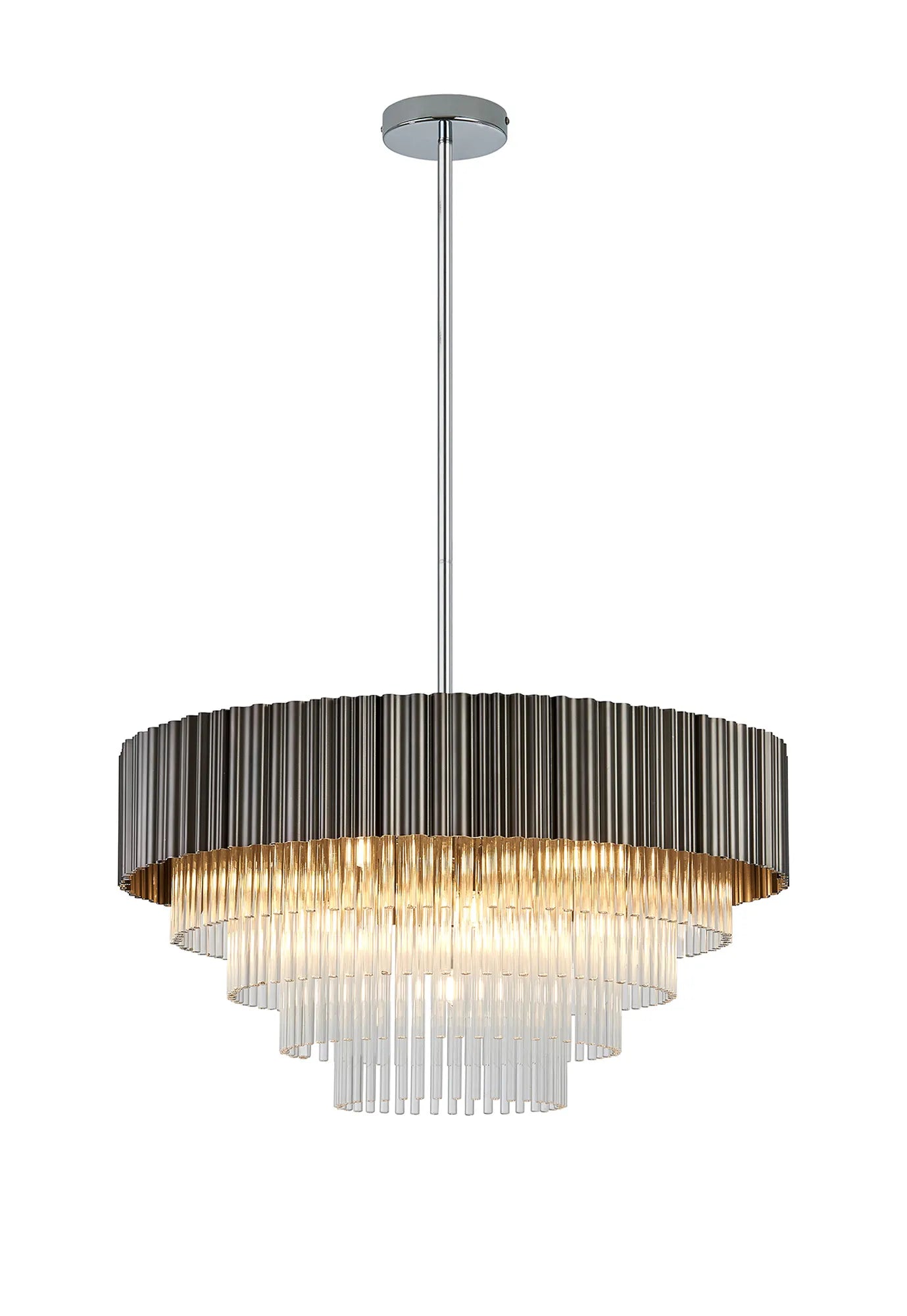 Kyabram Fixed Pendant, 4/9/11 Light G9- Oxidised Coffee/ Grey Finishes