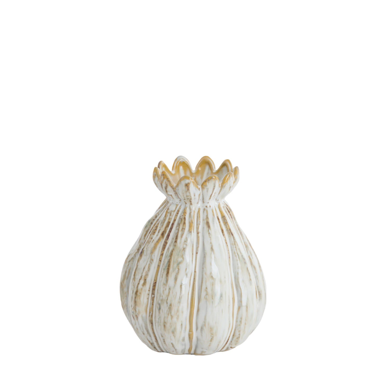 Feline Vase Deco - ceramics cream-brown