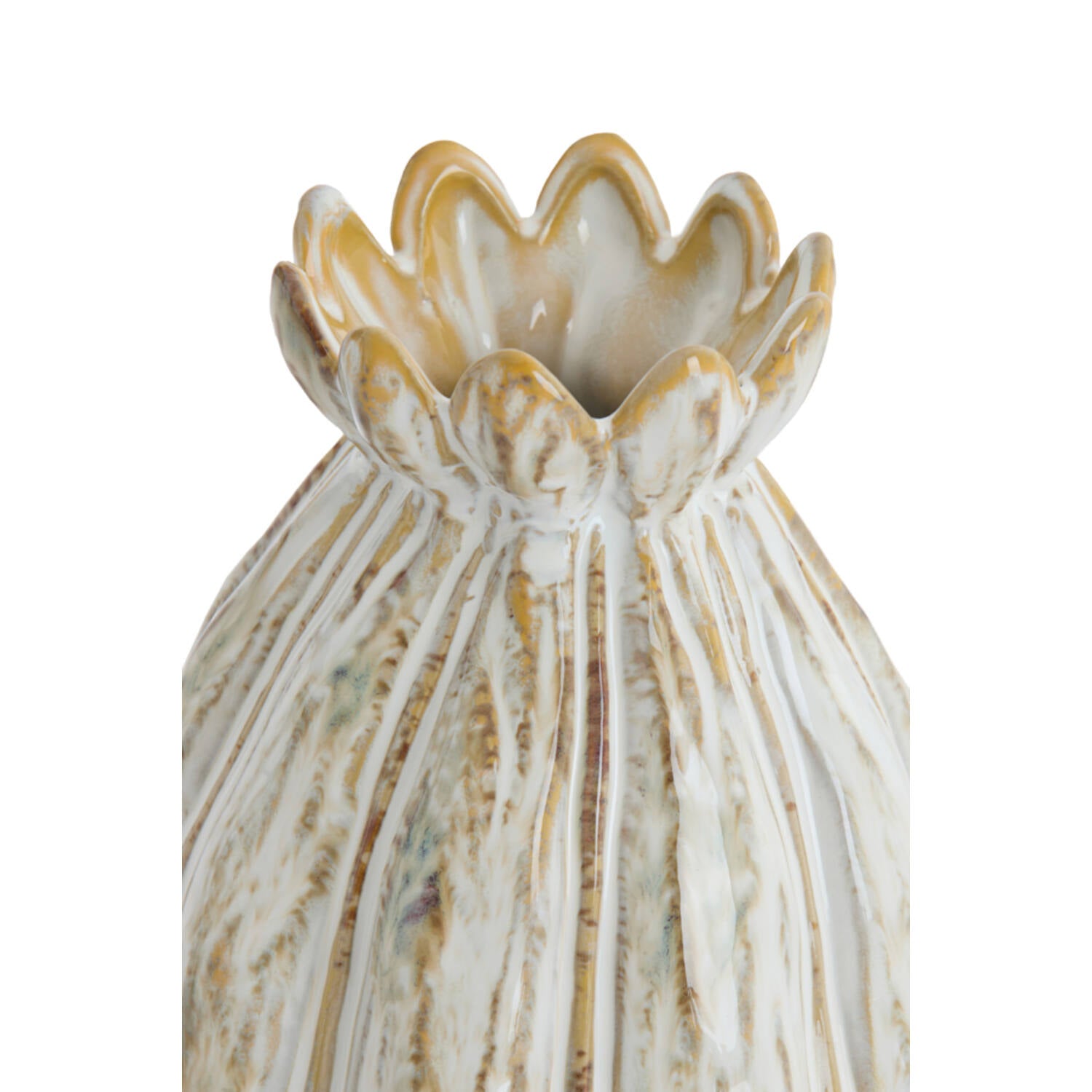 Feline Vase Deco - ceramics cream-brown