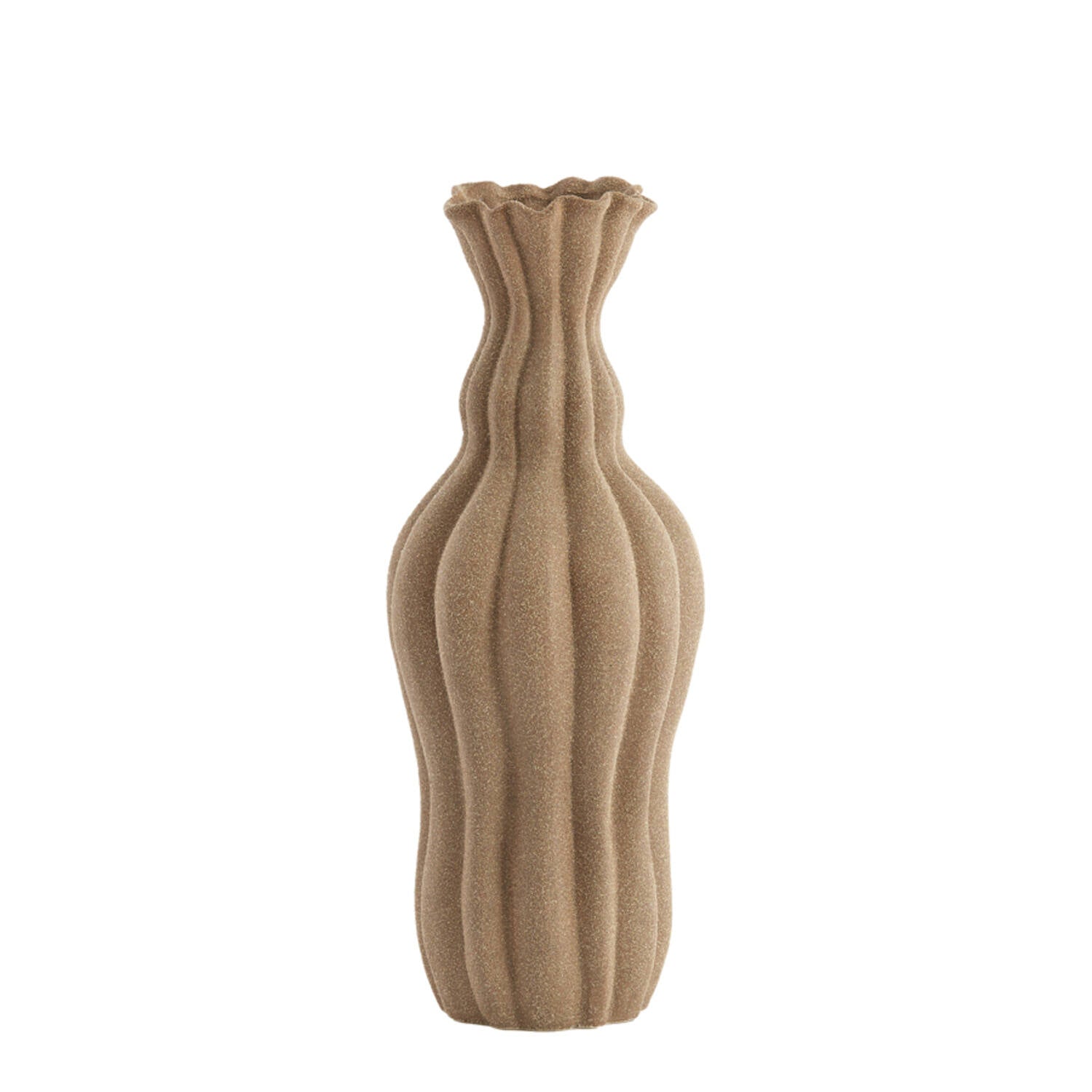 Silvio Vase - Matt Brown Ceramic