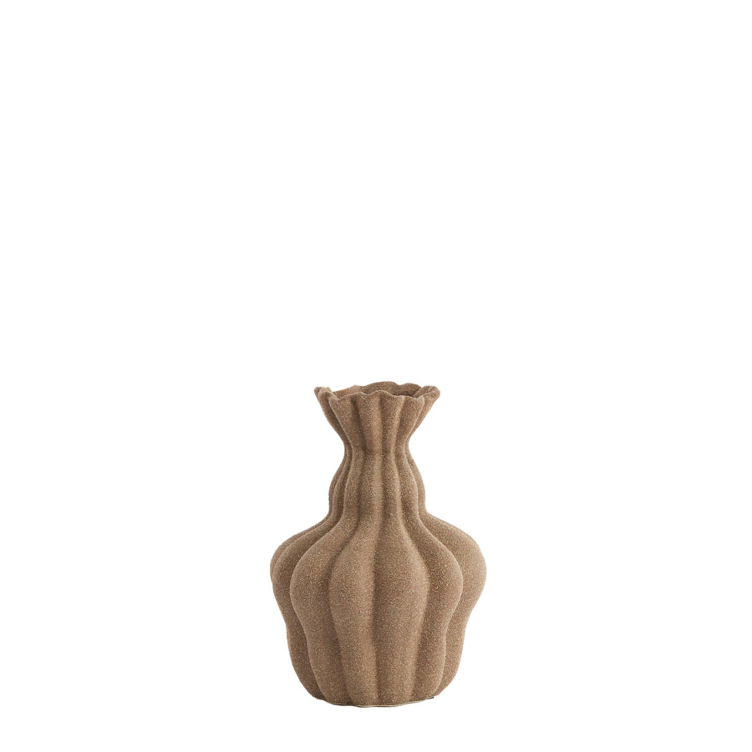 Silvio Vase - Matt Brown Ceramic