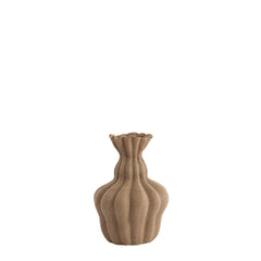 Silvio Vase - Matt Brown Ceramic