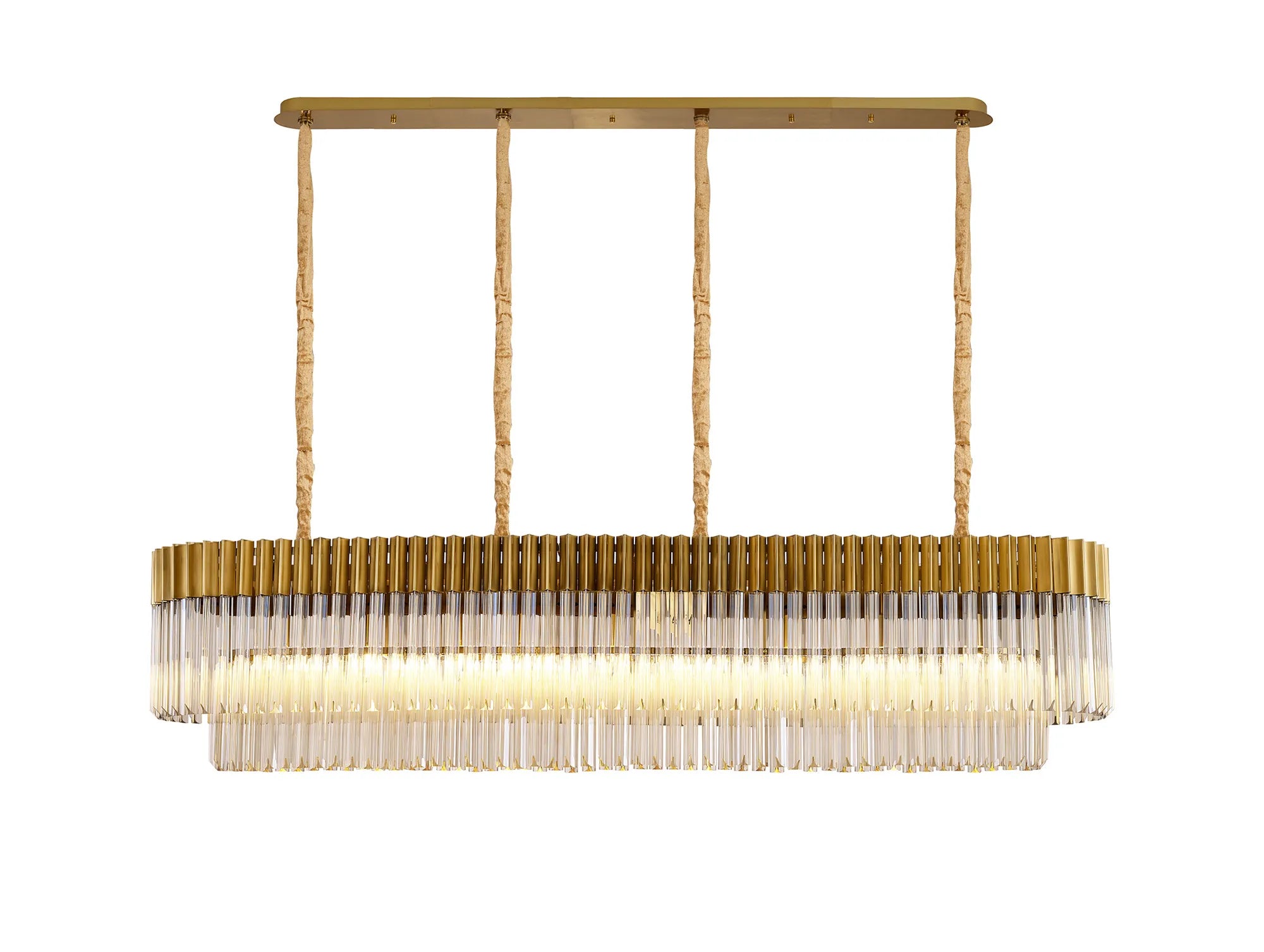 Georgia Linear Pendant, 9/10/ 13/16 Light E14- Matt Black/Brass/Polished Nickel