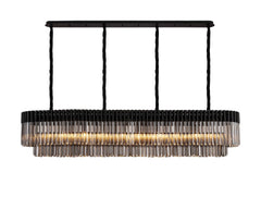Georgia Linear Pendant, 9/10/ 13/16 Light E14- Matt Black/Brass/Polished Nickel