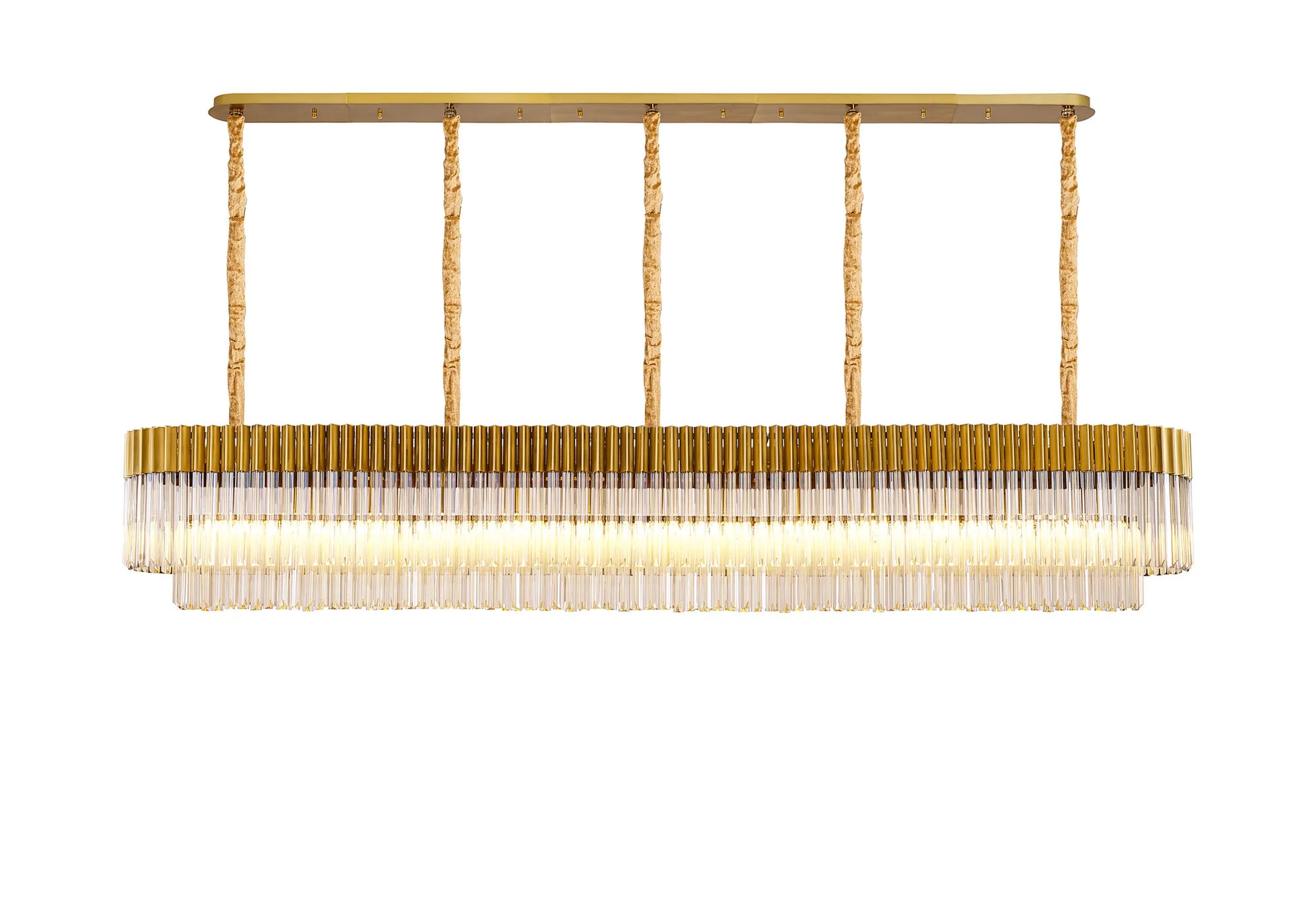 Georgia Linear Pendant, 9/10/ 13/16 Light E14- Matt Black/Brass/Polished Nickel