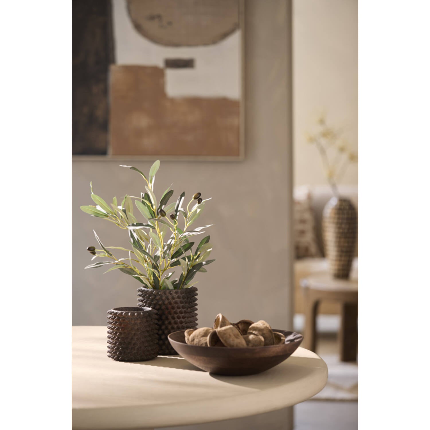 Caldras Vase Deco - Dark Brown