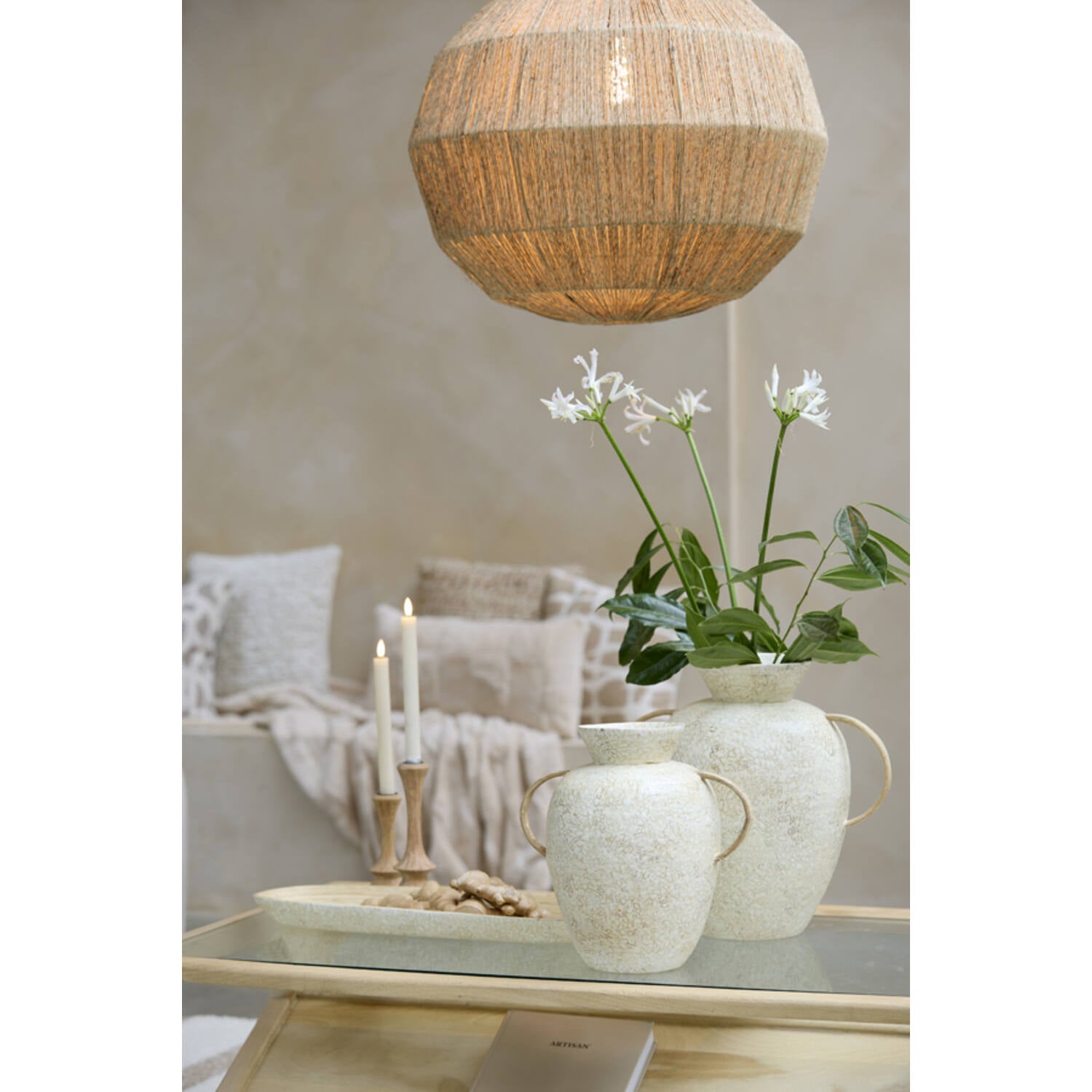 Leri Vase Deco - Bamboo Cream