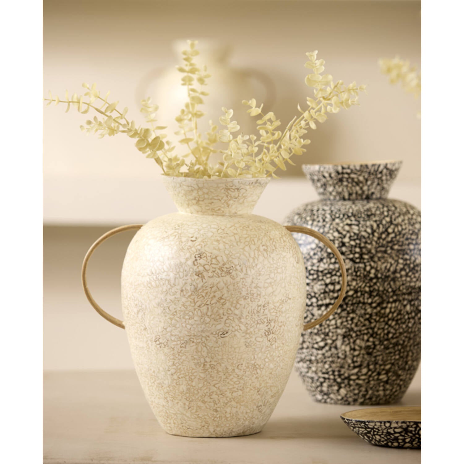 Leri Vase Deco - Bamboo Cream