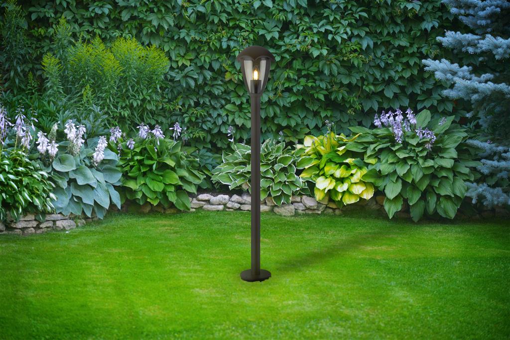 Bluebell Outdoor Post IP44 - Grey Metal