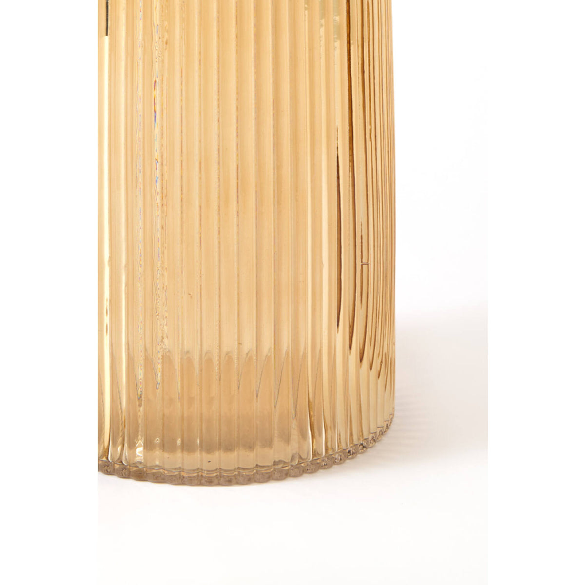Farenzo Glass Vase-  Amber Finish