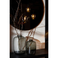 Keira Small Vase - Grey Glass Finish
