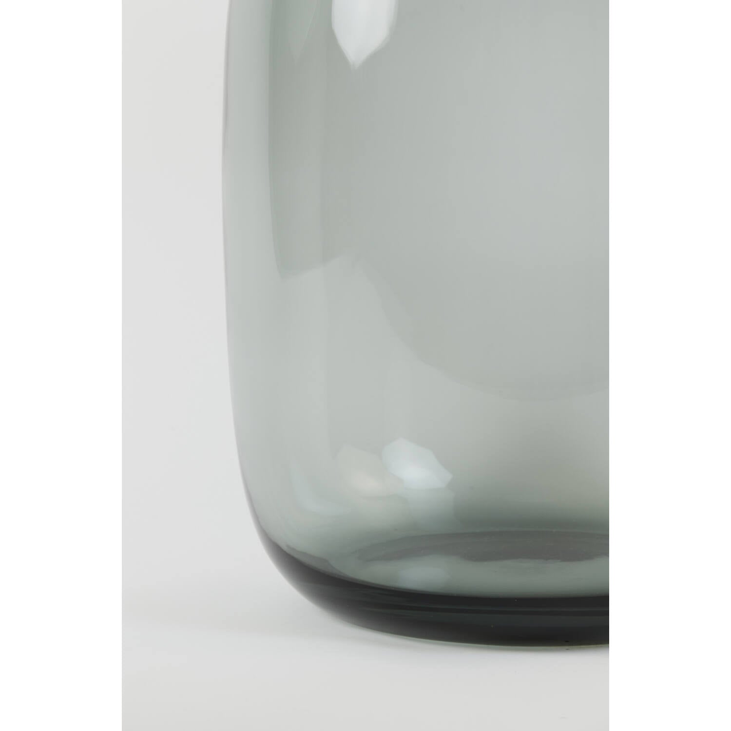 Keira Medium Vase - Grey Glass Finish