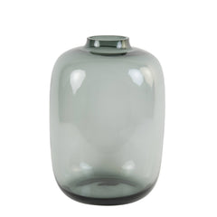 Keira Medium Vase - Grey Glass Finish