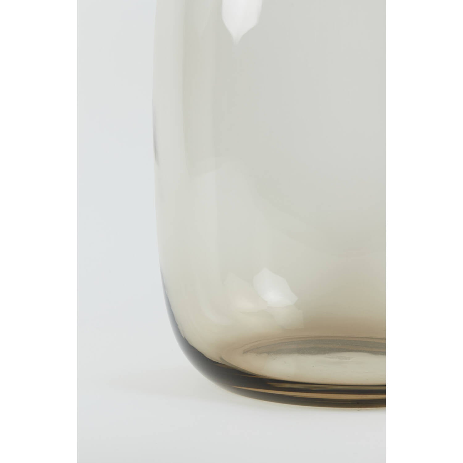 Keira Medium Vase - Brown Glass Finish