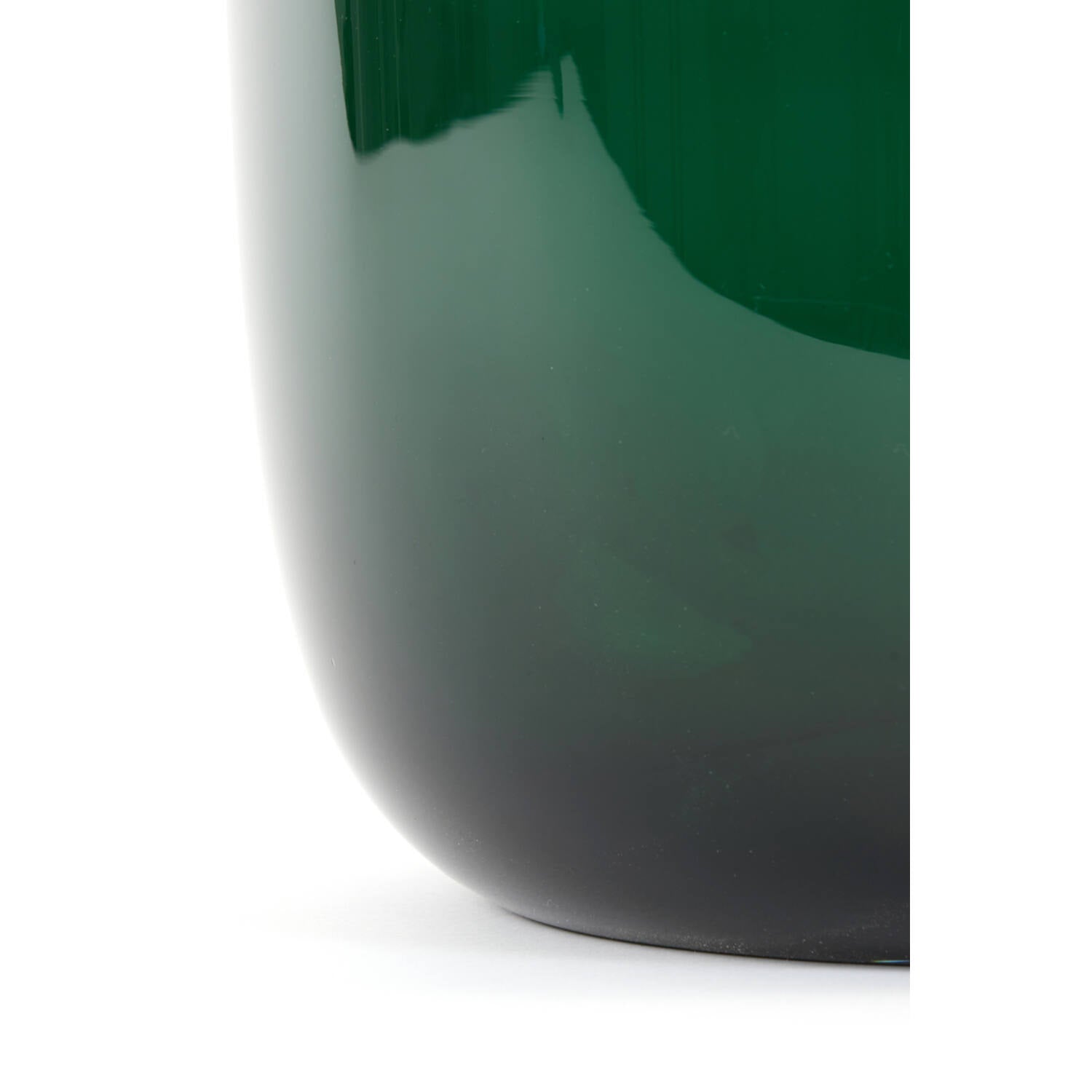 Keira Medium Vase - Green Glass Finish