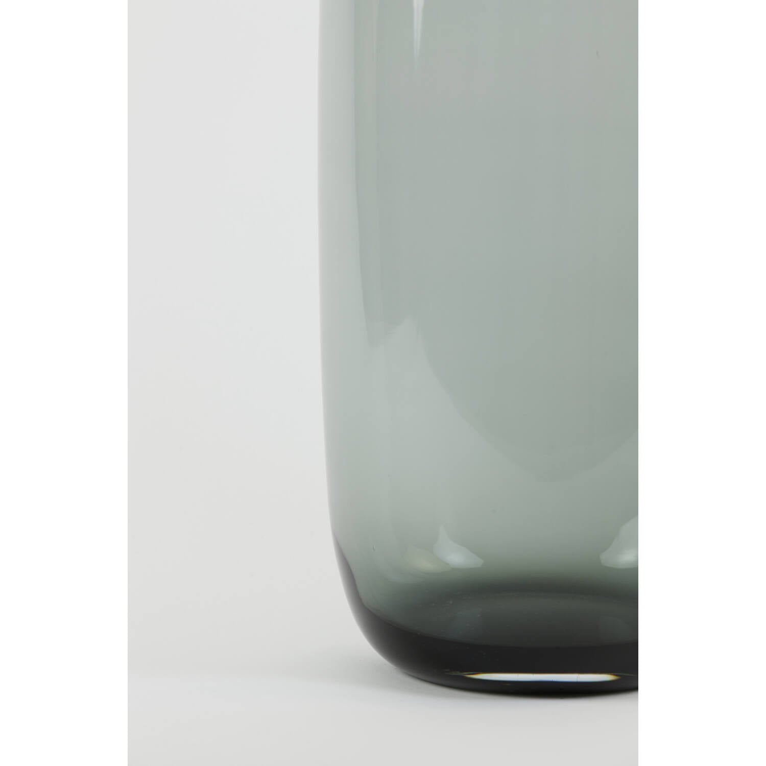 Keira Large Vase - Grey Glass Finish