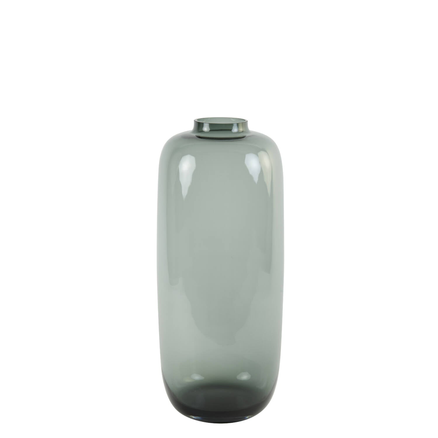 Keira Large Vase - Grey Glass Finish