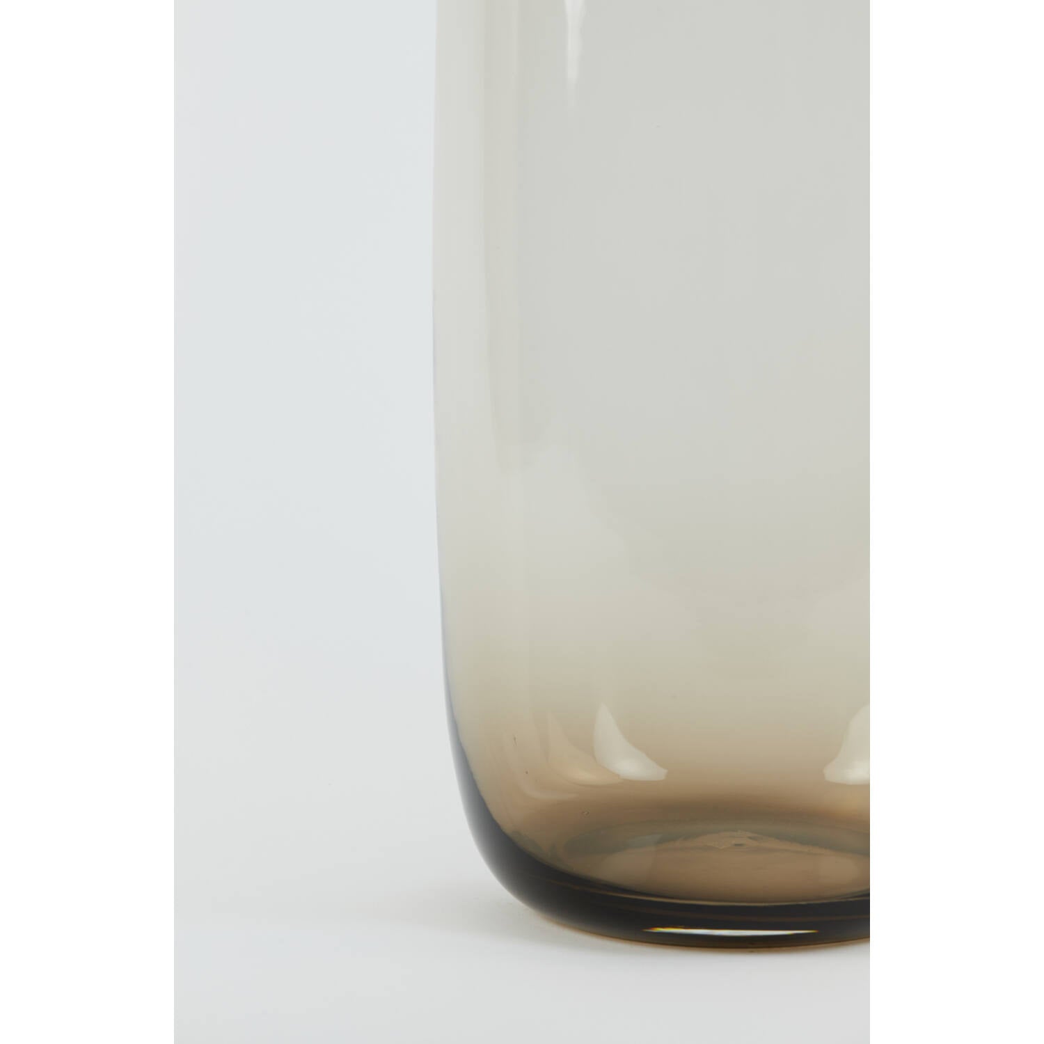 Keira Large Vase - Brown Glass Finish