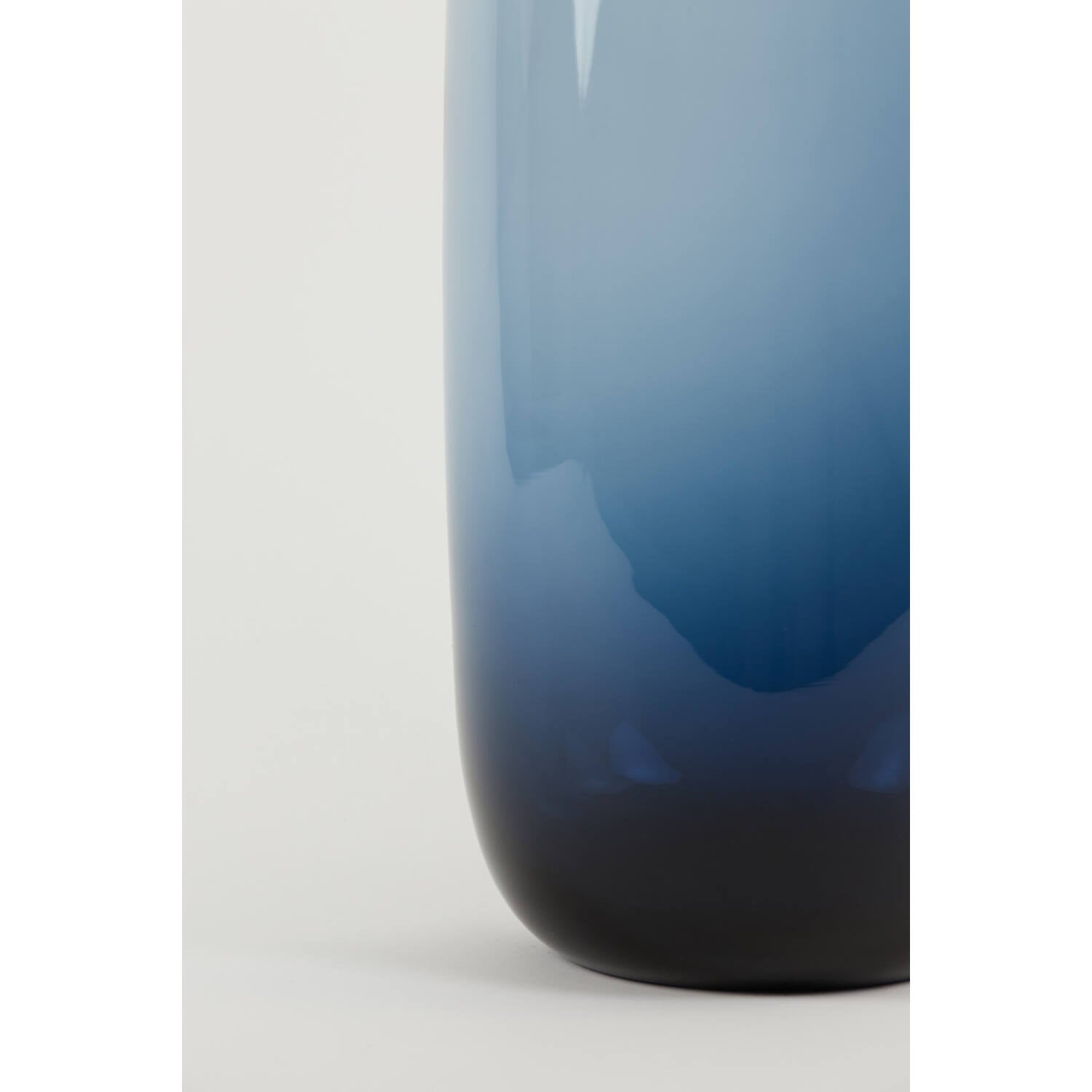 Keira Large Vase - Navy Blue Glass Finish