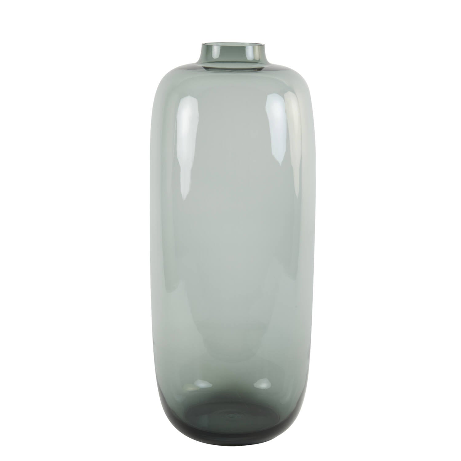 Keira XL Vase - Grey Glass Finish