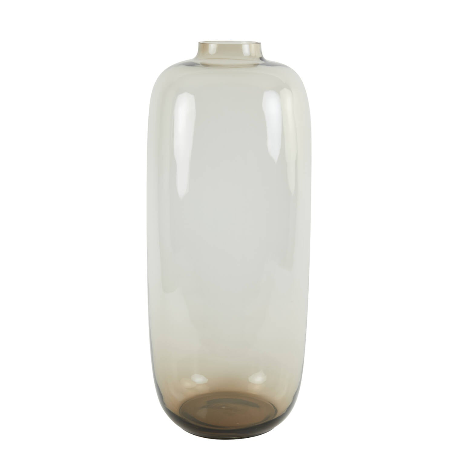 Keira XL Vase - Brown Glass Finish