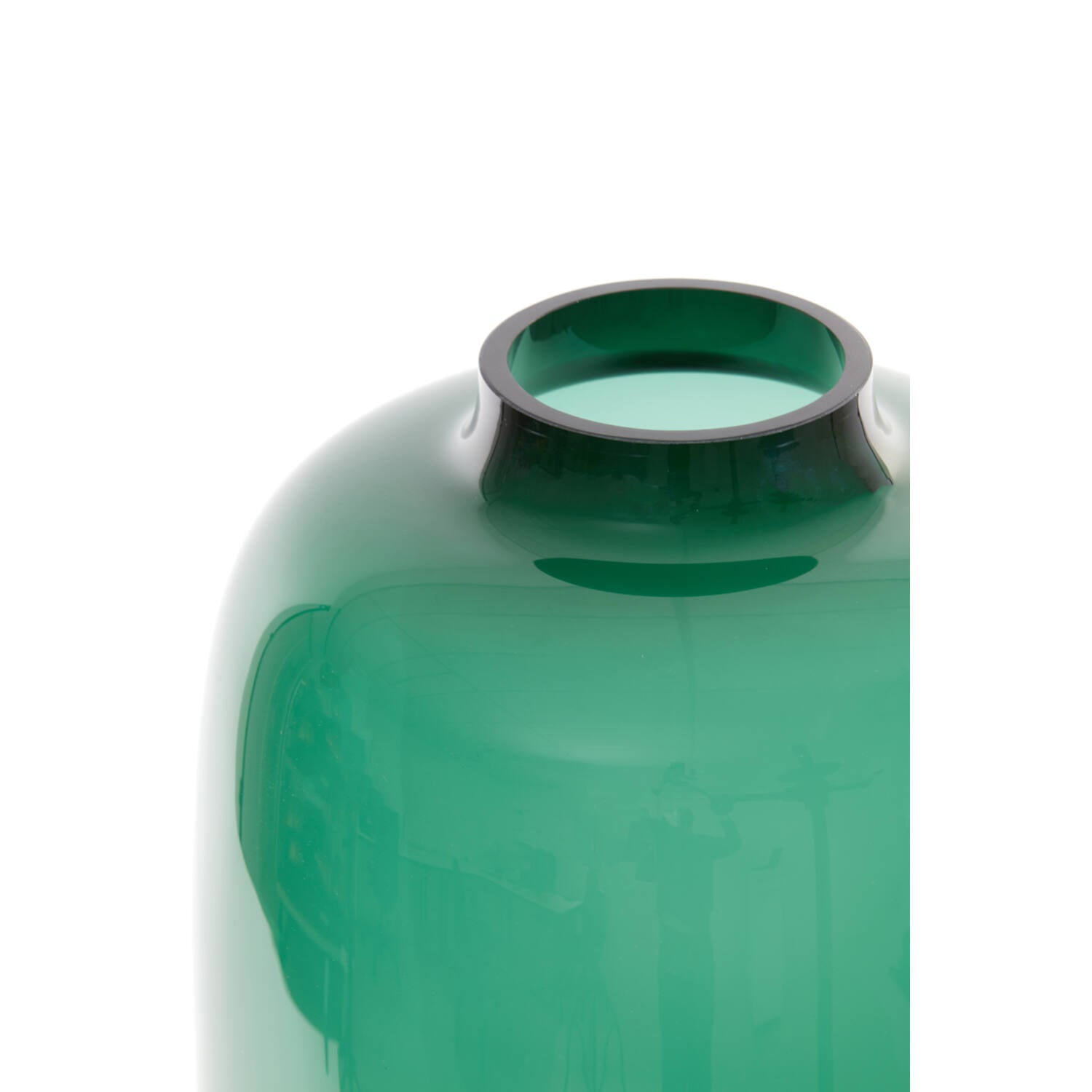 Keira XL Vase - Green Glass Finish