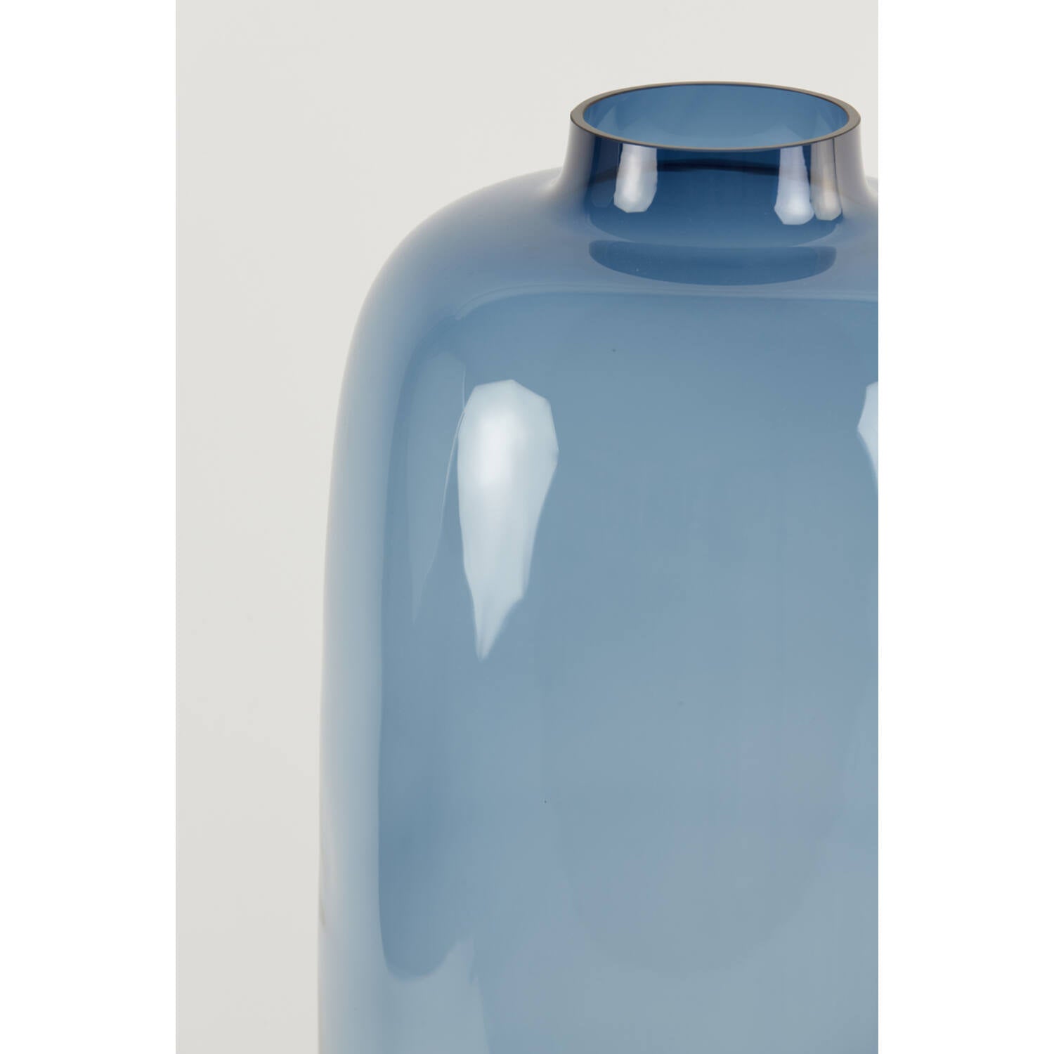 Keira XL Vase - Navy Blue Glass Finish
