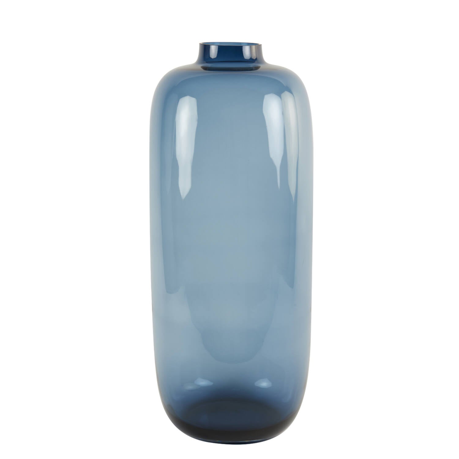 Keira XL Vase - Navy Blue Glass Finish