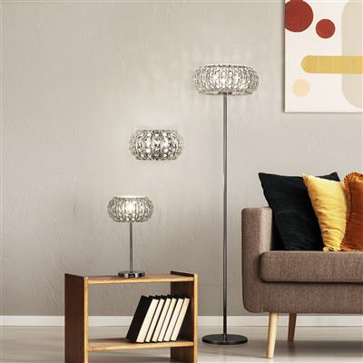 Marilyn Crystal Table Lamp - Chrome