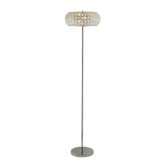 Marylin 3LT Floor Lamp - Chrome, Crystal Glass & Sand G9