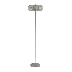 Marylin 3LT Floor Lamp - Chrome, Crystal Glass & Sand G9