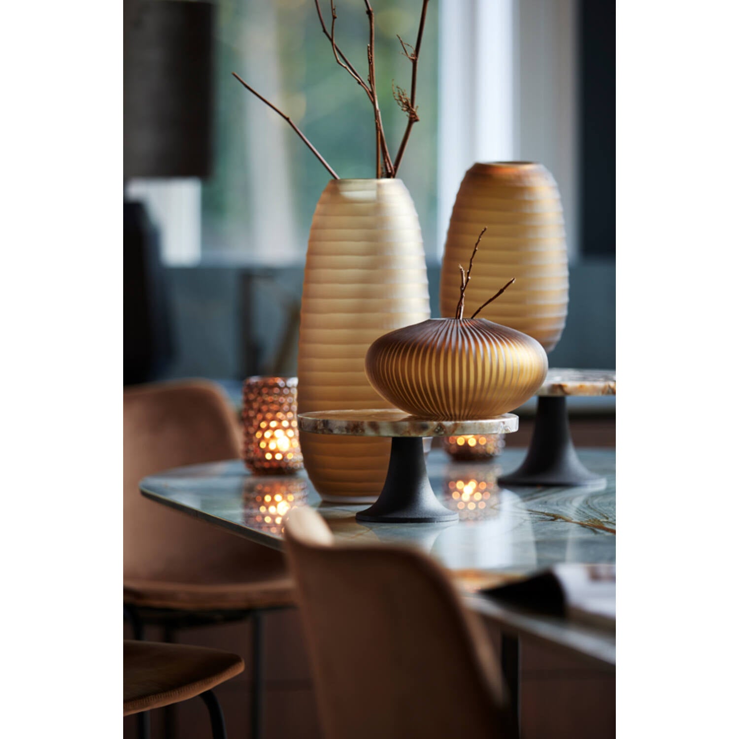 Molexa Vase Glass Matt Dark Brown
