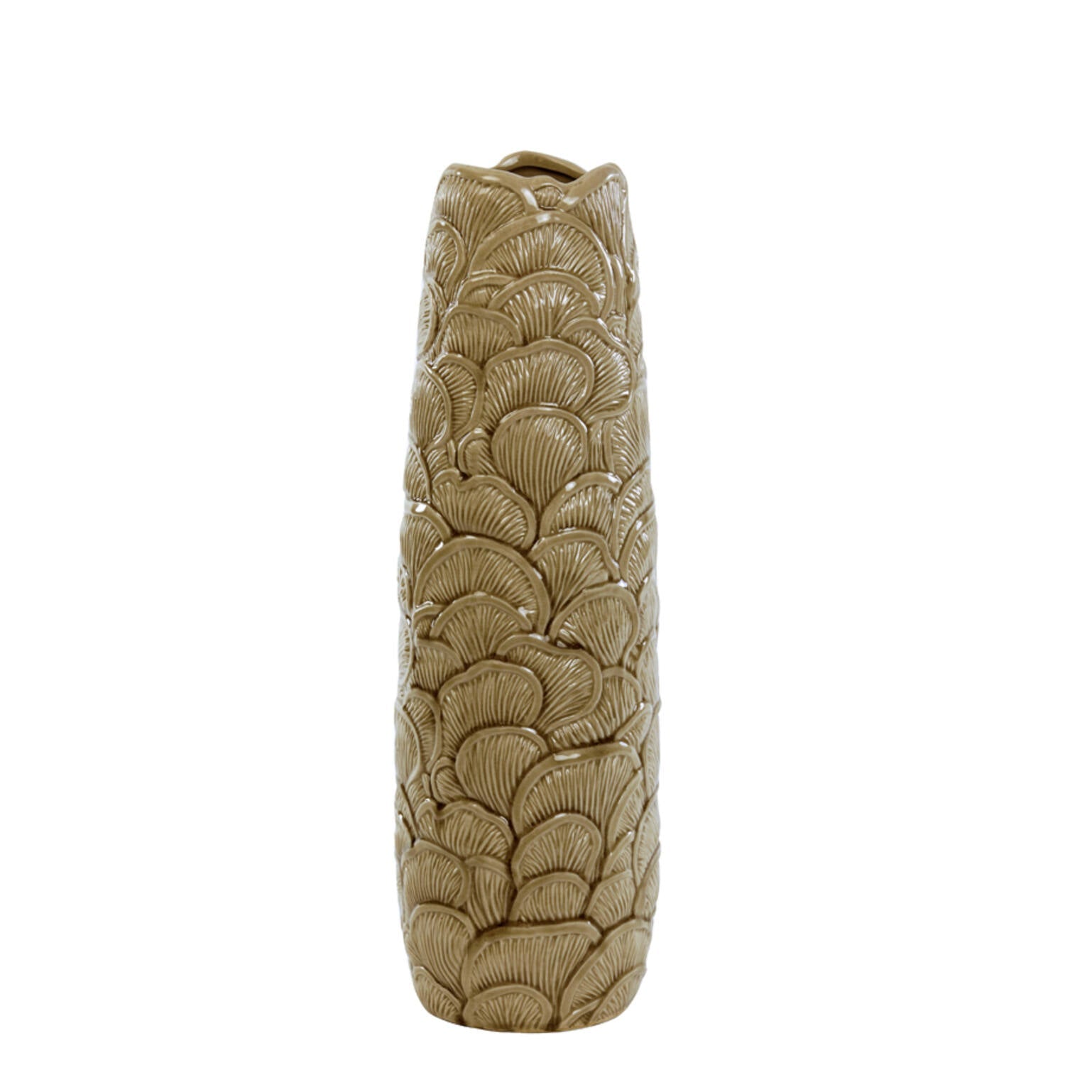 Vase Ø15x48,5 Cm Travis Ceramics Brown