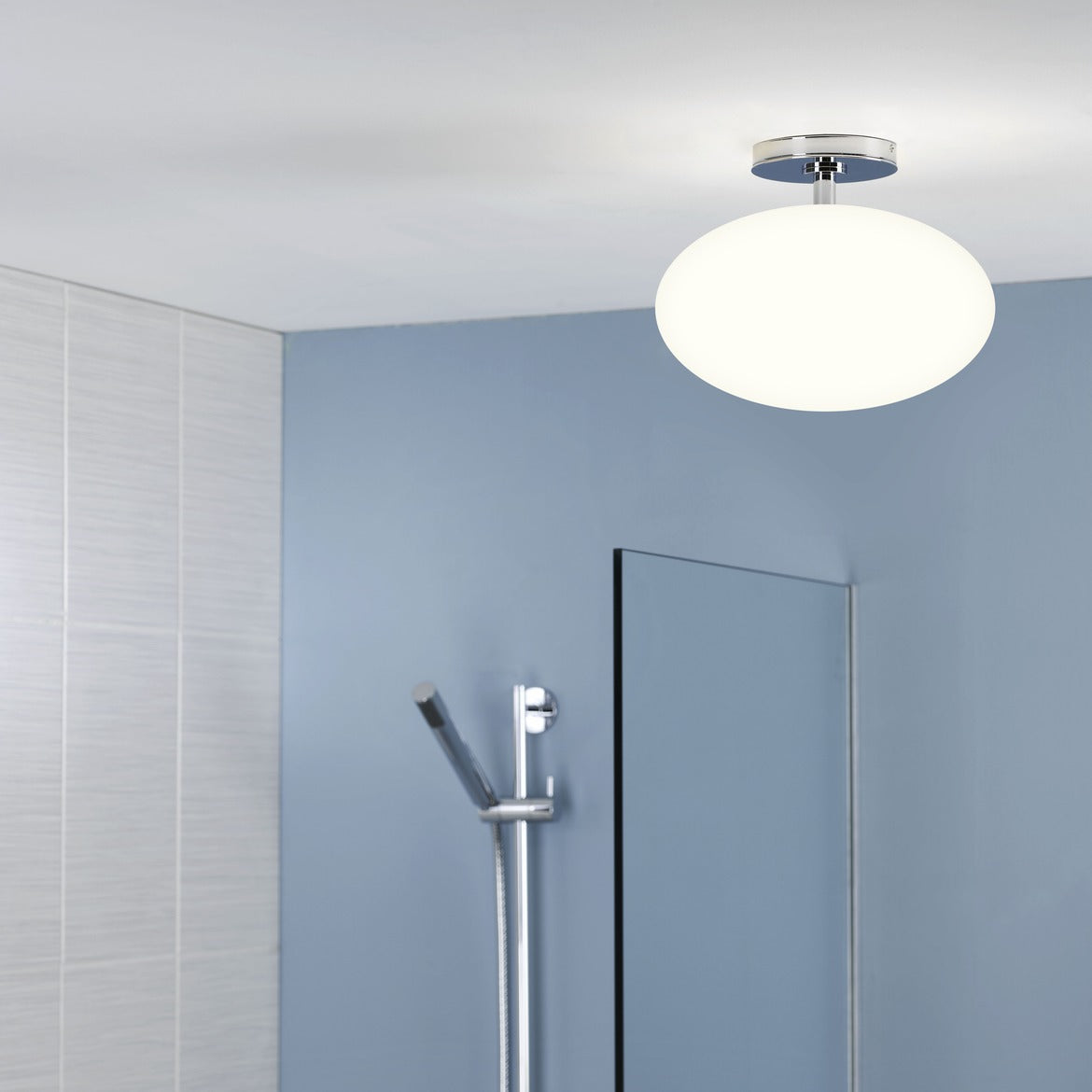 Zeppo Ceiling Matt Black/Polished Chrome
