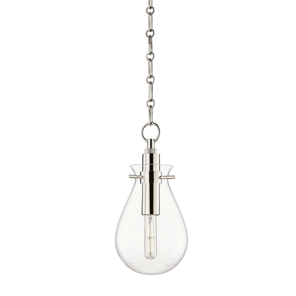 Ivy 1Lt S/M/L Pendant - Brass/Nickel