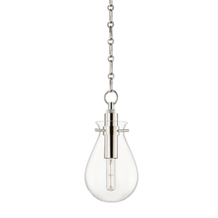 Ivy 1Lt S/M/L Pendant - Brass/Nickel