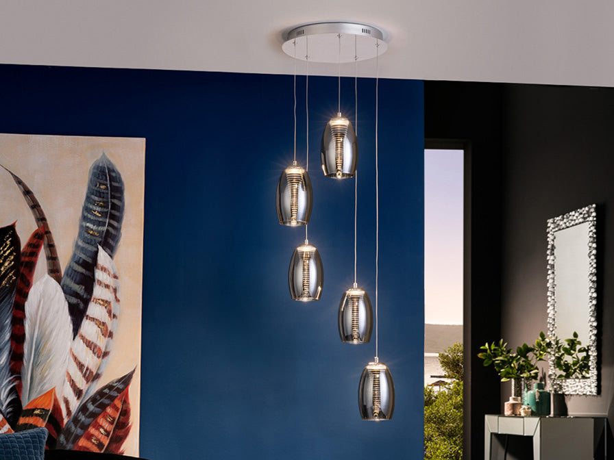 Nebula Lamp 3/5/12L Led Chrome Ip20 Integrated Led