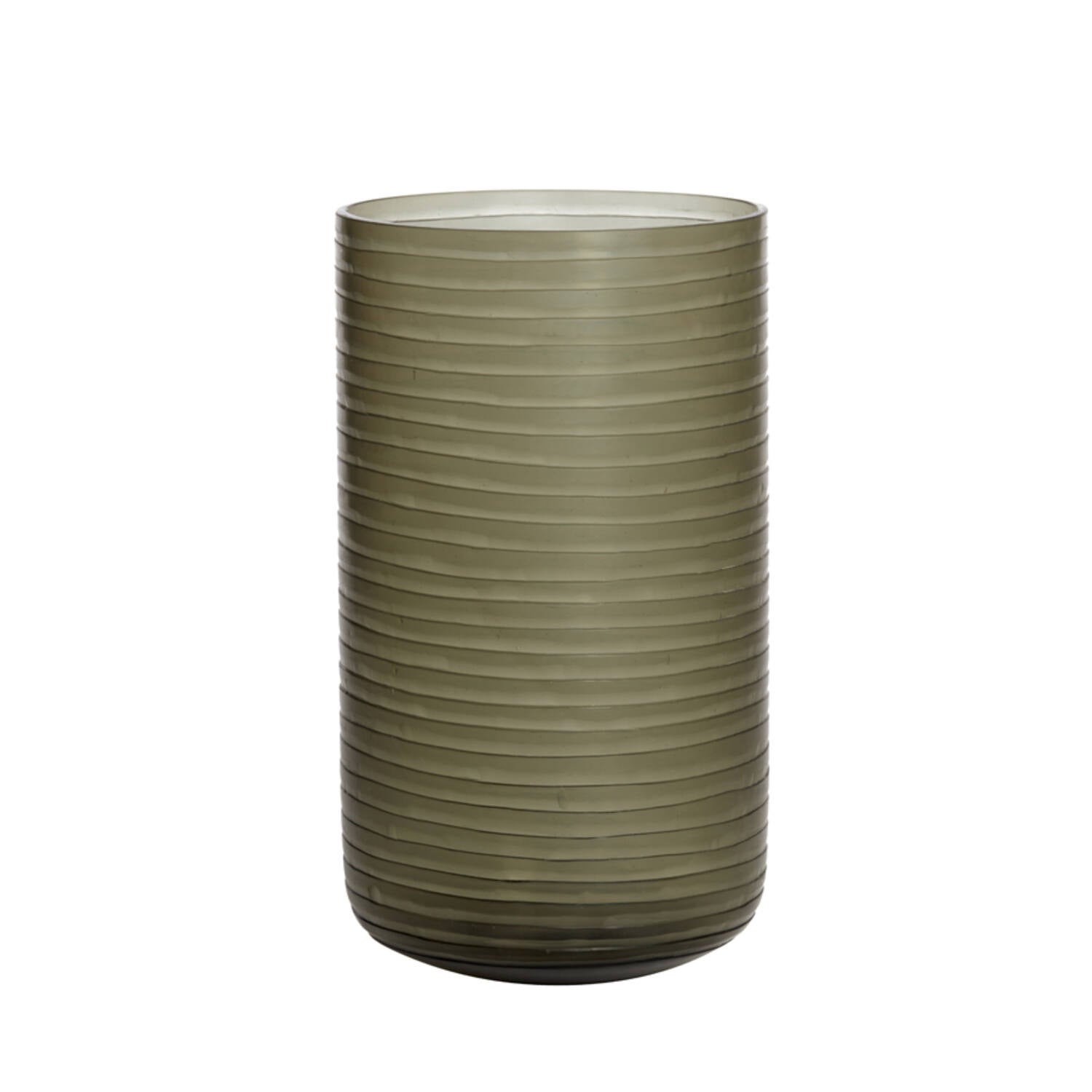 Rumi Vase - Smoked Grey/Brown Glass Finish