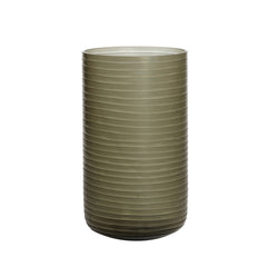 Rumi Vase - Smoked Grey/Brown Glass Finish