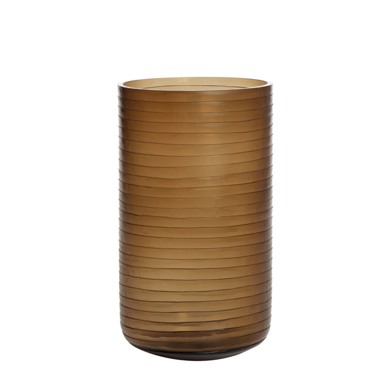 Rumi Vase - Smoked Grey/Brown Glass Finish