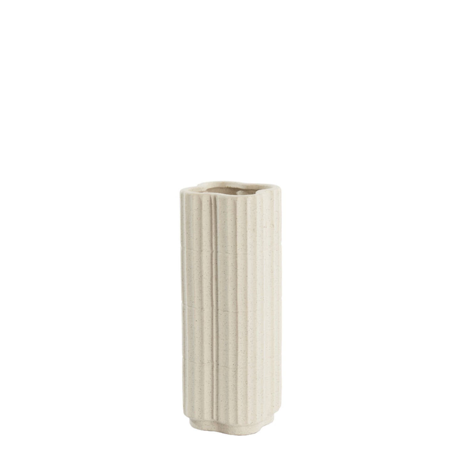 Castor Vase Ceramics Ecru